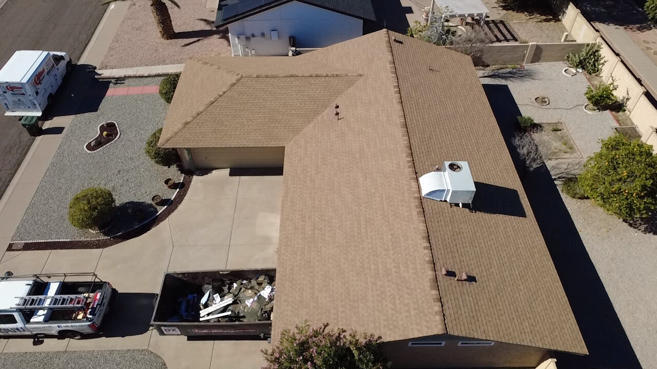 Module - Case Studies 2 Completed shingle roof replacement in Phoenix